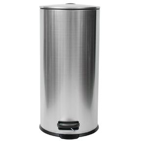 Living & Co Round Pedal Bin Stainless Steel 30L