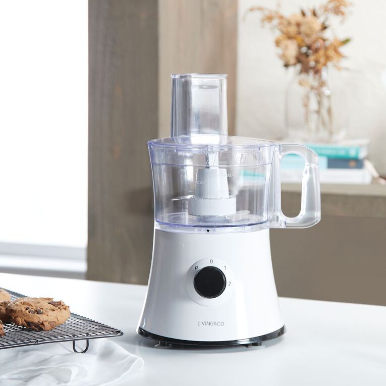 Living & Co Food Processor 500W White White The Warehouse