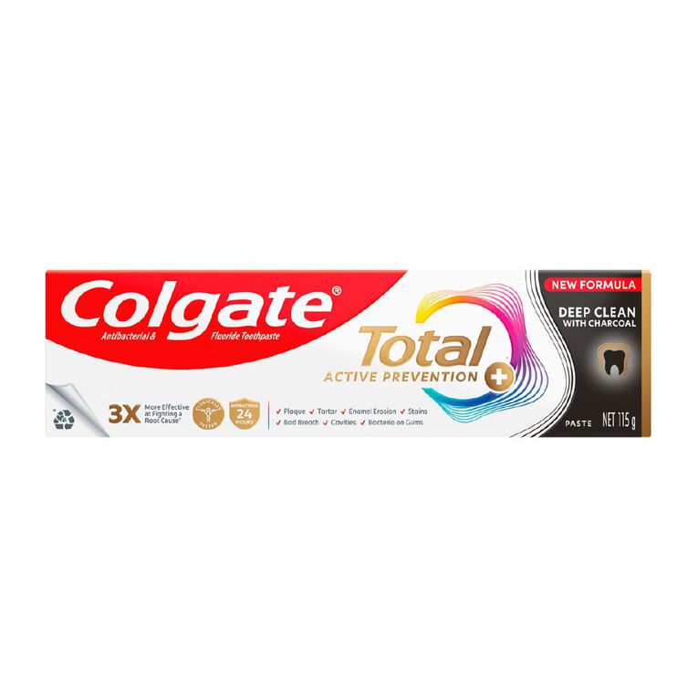Colgate Total Charcoal Deep Clean Toothpaste 115g, , hi-res
