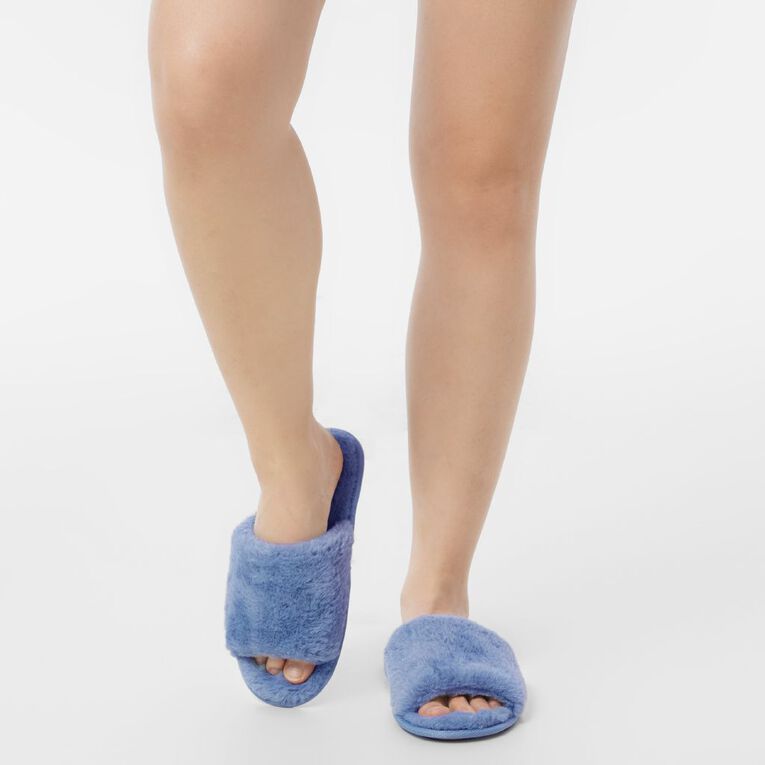 H&H Women's Flfy Strap Slippers, Sky Blue, hi-res