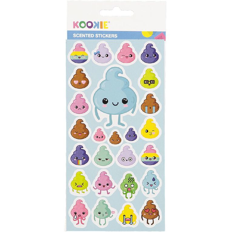 Kookie Sticker Sheet Scented Assorted, , hi-res