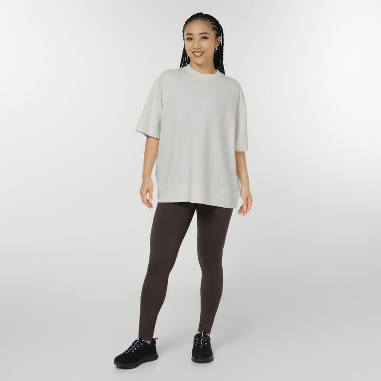 Active Intent Women's Oversize Tee, Cream, hi-res