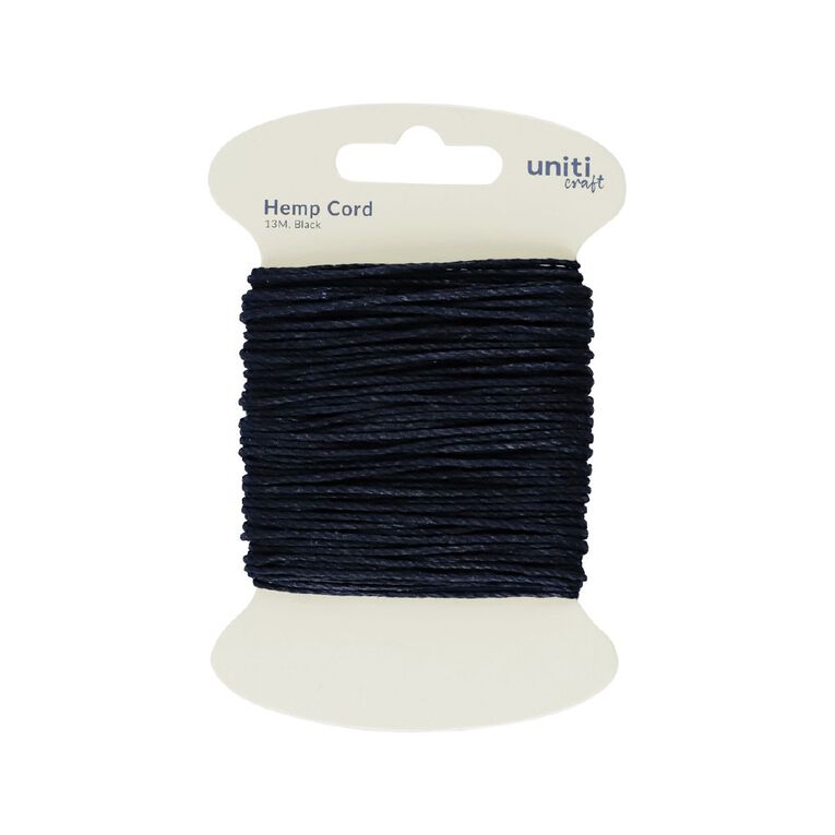 Uniti Hemp Cord 13m Black, , hi-res
