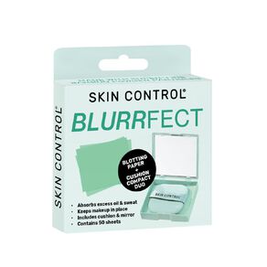 skin control blurrfect blotting paper and cushion compact 50 pack