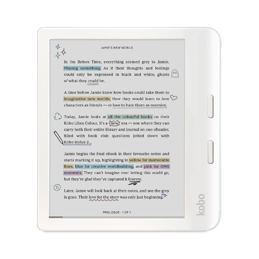 Kobo Libra Colour White White | The Warehouse