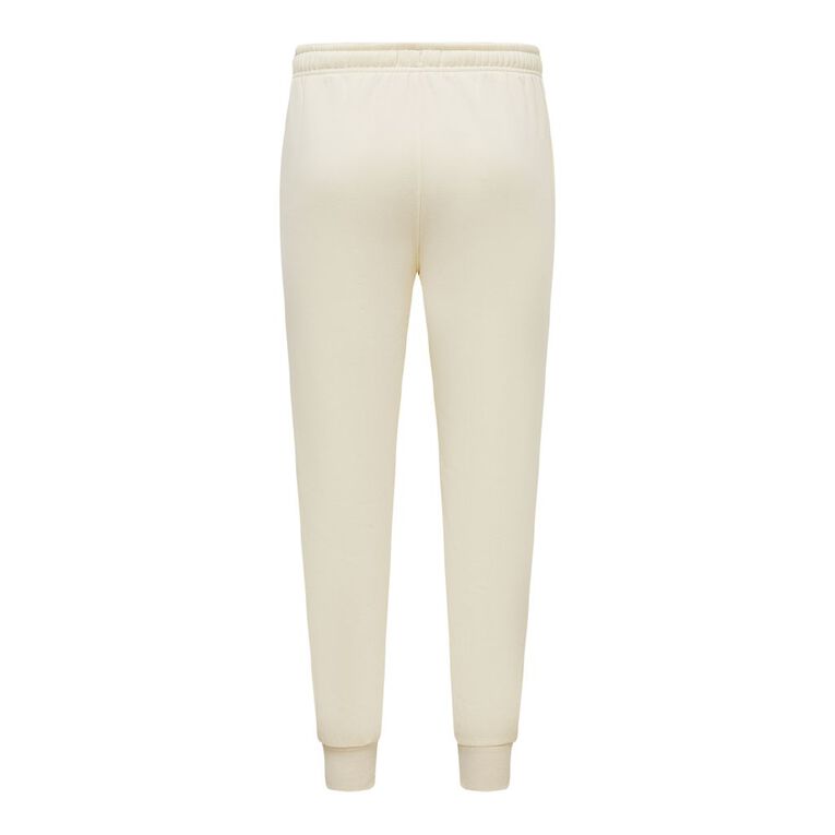 Garage Men's Rib Cuff Graphic Trackpants, Cream, hi-res