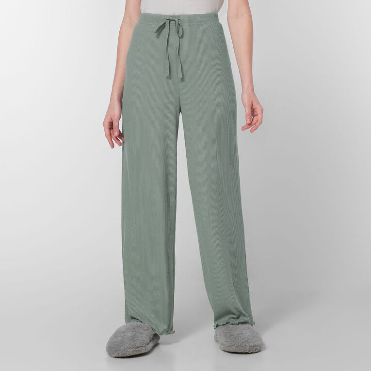 H&H Women's Soft Touch Wideleg Pyjama Pants, Blue Light, hi-res