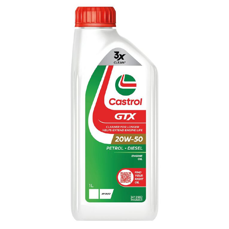 Castrol GTX 20W-50 SN Engine Oil 1L, , hi-res