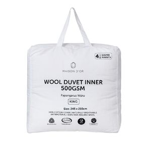 Maison d'Or NZ Wool Duvet Inner White King