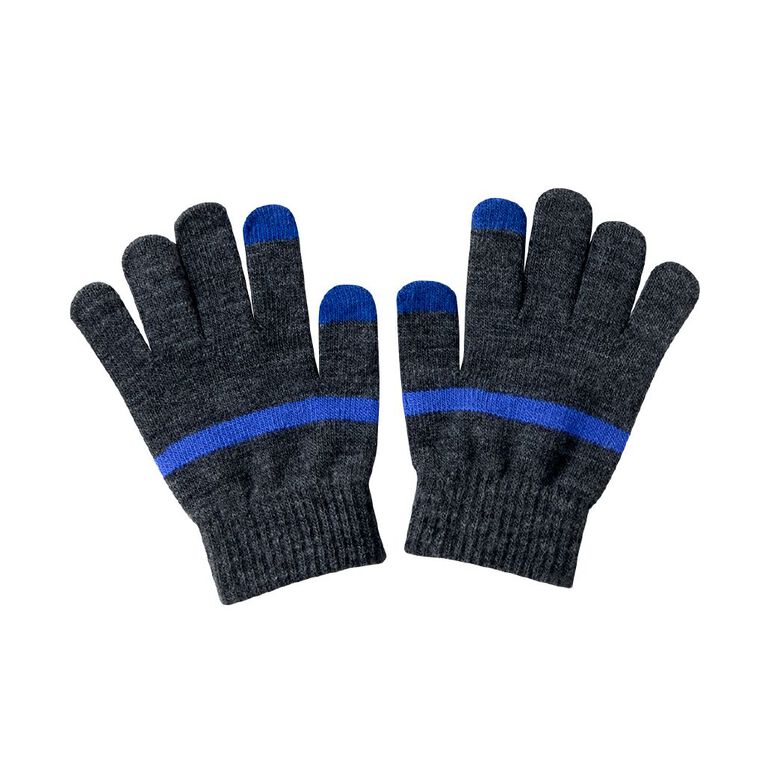 Young Original Kids' 3 Pack Gloves, Blue Mid, hi-res