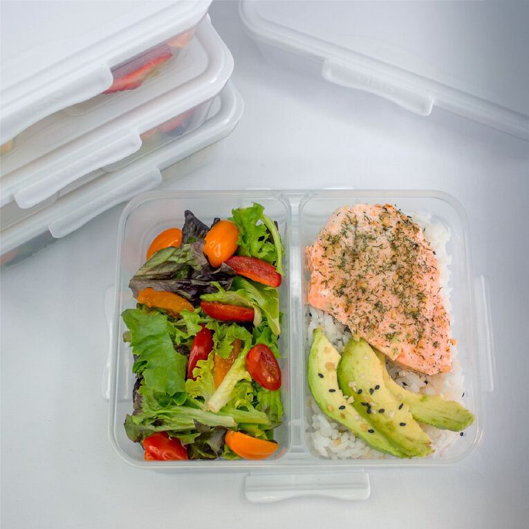Visto Prep Food Storage Container 5 Pack 1L White, , hi-res