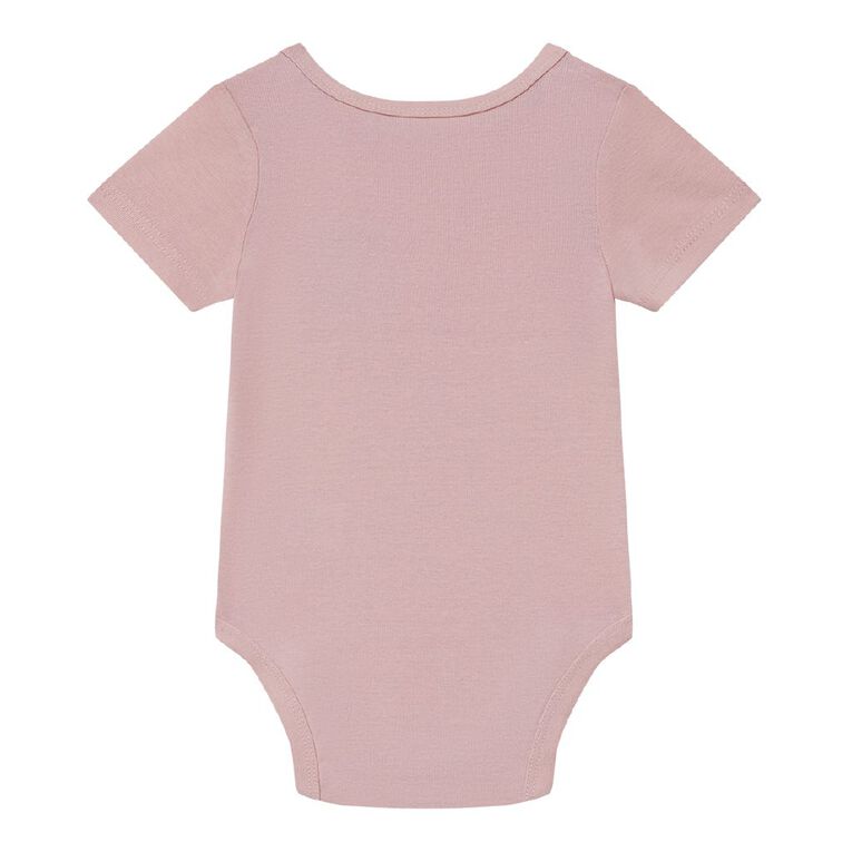 Young Original Babys' Short Sleeve Bodysuit, Pink Light, hi-res