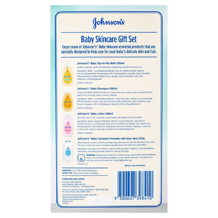 Johnson's Baby Skincare Gift Set The Warehouse