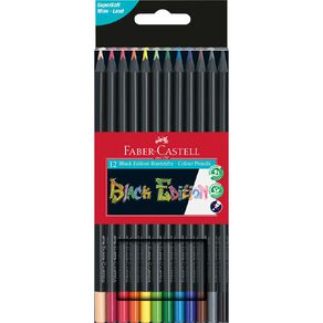 Faber-Castell Black Edition Colour Pencil Box of 12