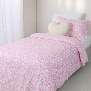 Living & Co Kids Duvet Cover Set Wildflower Multi-Coloured Single