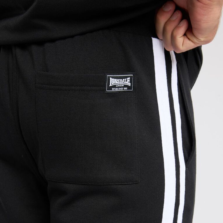 Lonsdale Men's London Trackpants, Black, hi-res