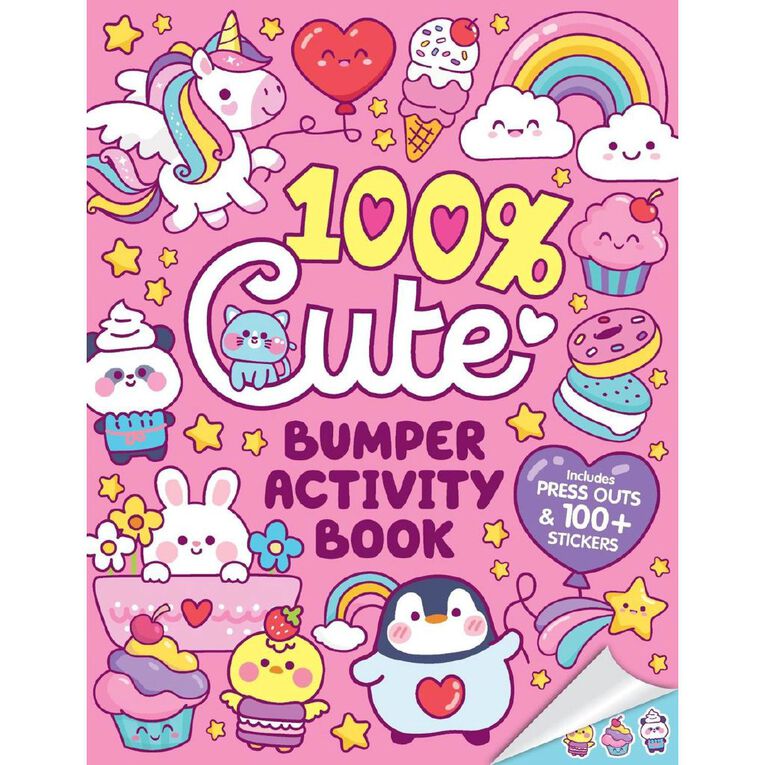 100% Cute Bumper Activity Book, , hi-res