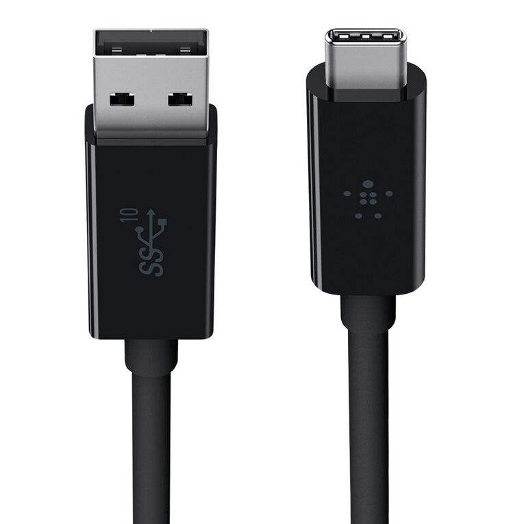 Belkin Usb 3.1 USB-C To USB-A Cable 1M Black Black, , hi-res