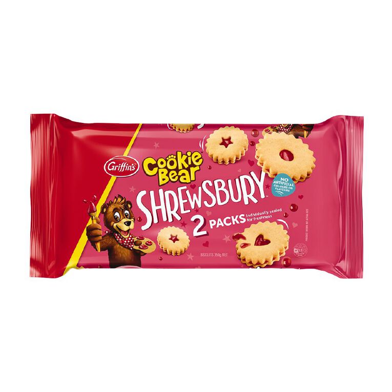 Griffin S Cookie Bear Shrewsbury Twinpack 350g The Warehouse