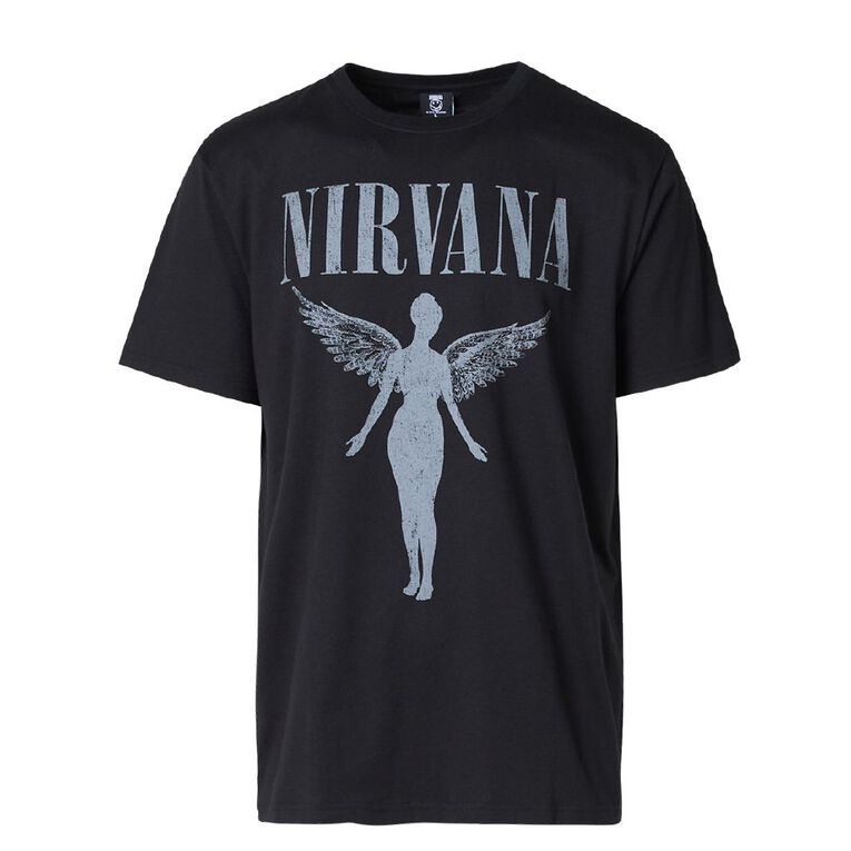 Nirvana Men's Tee, Black, hi-res