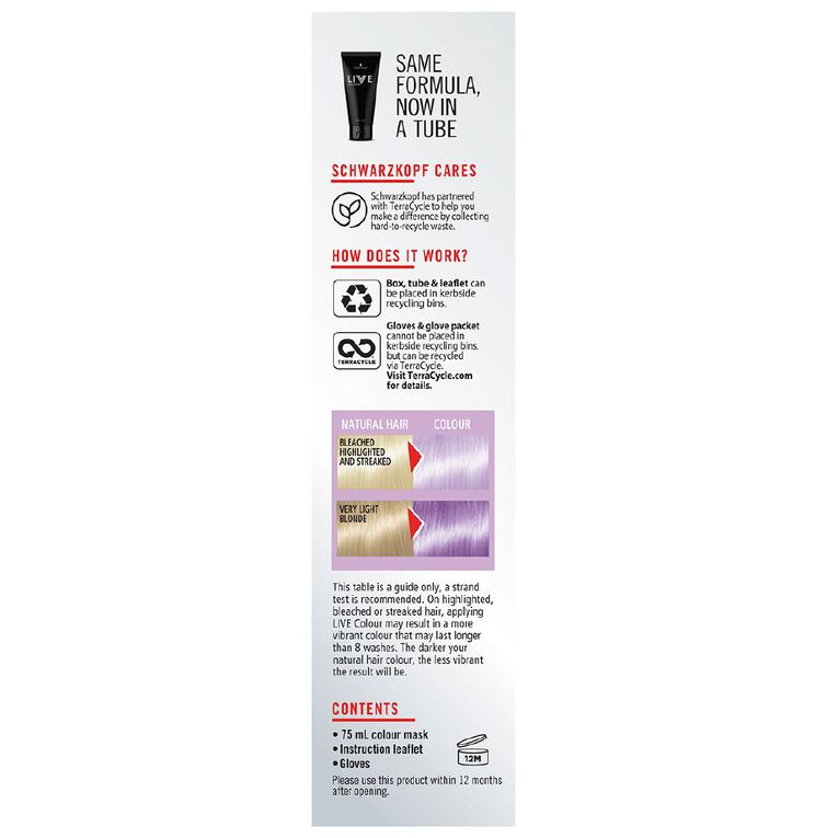 Schwarzkopf Pastels LIVE Colour Lilac Blush 75ml, , hi-res