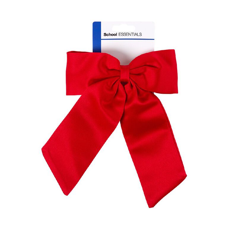 School Essentials Hair Ribbon Red, , hi-res