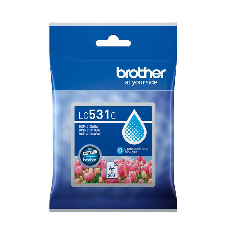 Brother Ink LC531 Cyan 200 Pages, , hi-res