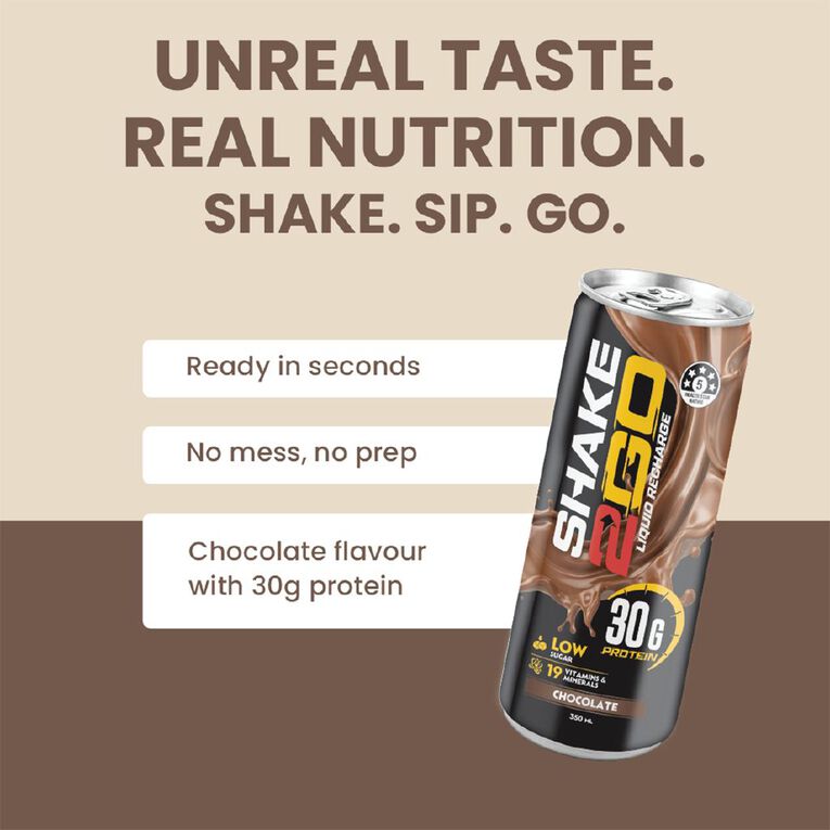 Shake2go Chocolate Milkshake 350ml, , hi-res
