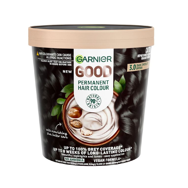 Garnier Good Hair Colour Dark Chocolate Brown 3.0, , hi-res