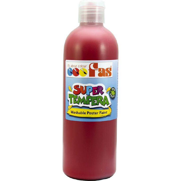 FAS Paint Super Tempera Crimson 500ml, , hi-res
