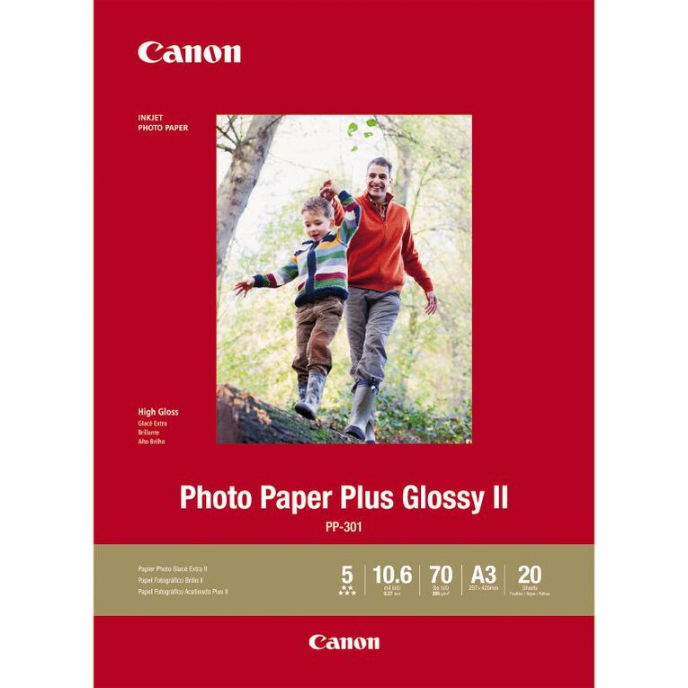 Canon Photo Paper Glossy Photo II 265GSM A3 20 Pack, , hi-res