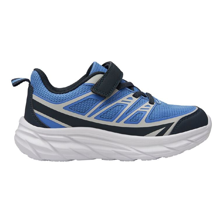 Active Intent Senior Kids' Niko Trainers, Blue Mid, hi-res