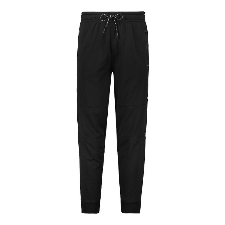 Active Intent Men's Cooldry Panel Pants Black The Warehouse