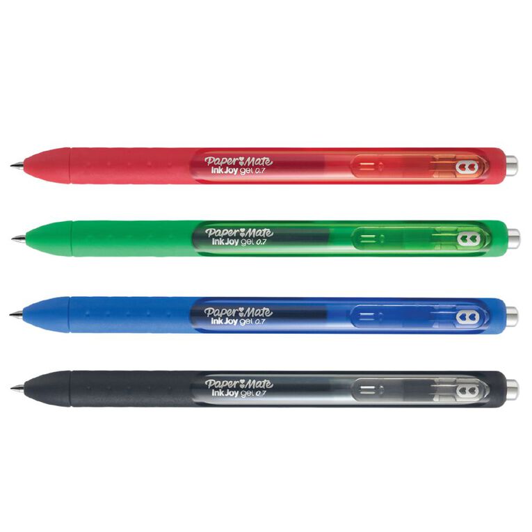 Paper Mate Inkjoy Gel 0.7mm Business 4 Pack, , hi-res