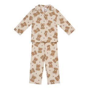 H&H Girls' Flannelette Button Up Pyjama Set