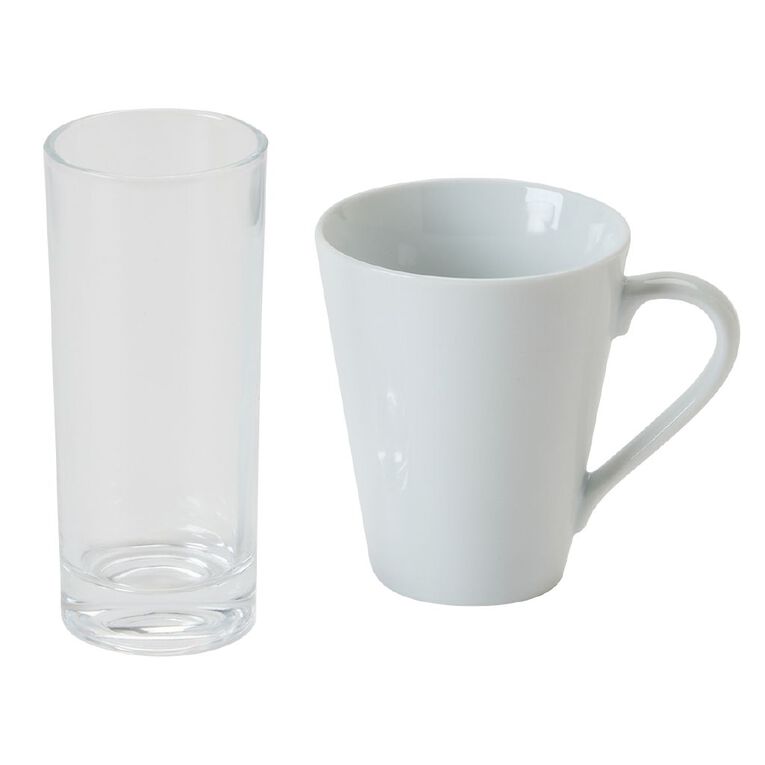 Living & Co Dining Starter Set White 54 Piece, , hi-res