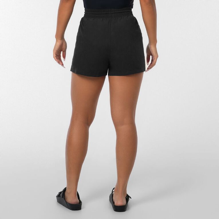 H&H Women's Short Suede Boardshorts, Black, hi-res