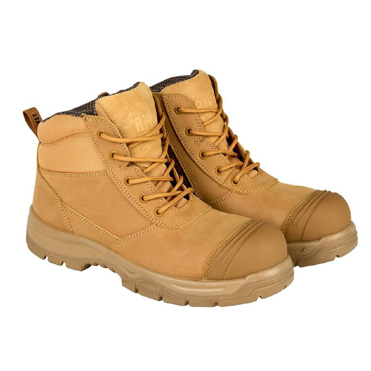 Rivet Men's Rogue Steel Toe Work Boots, Tan, hi-res