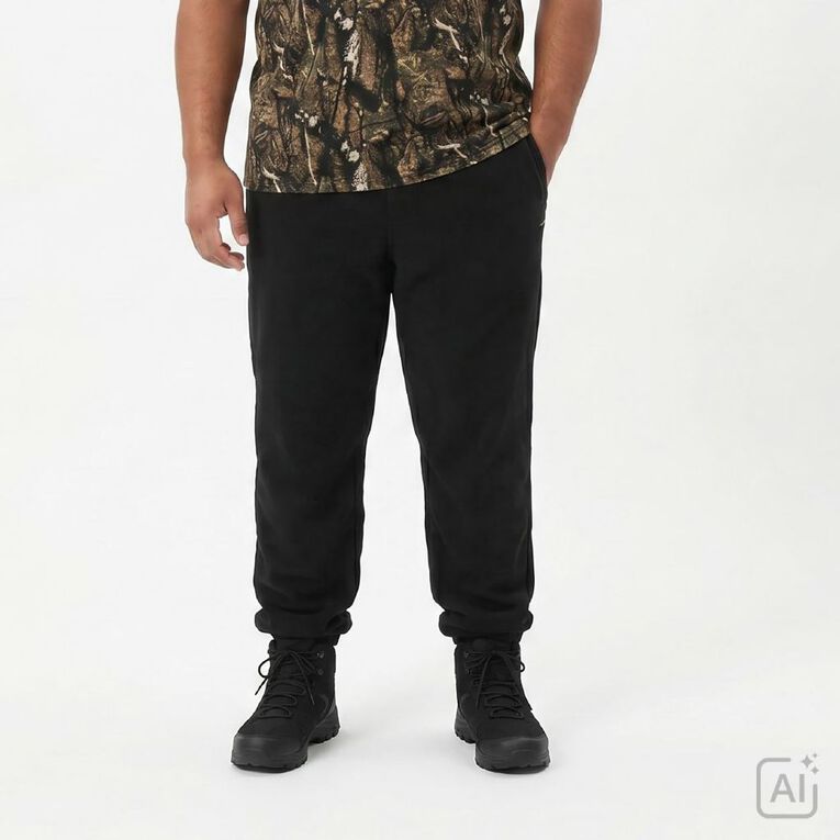 Back Country Adults' Plain Fleece Pants, Black, hi-res