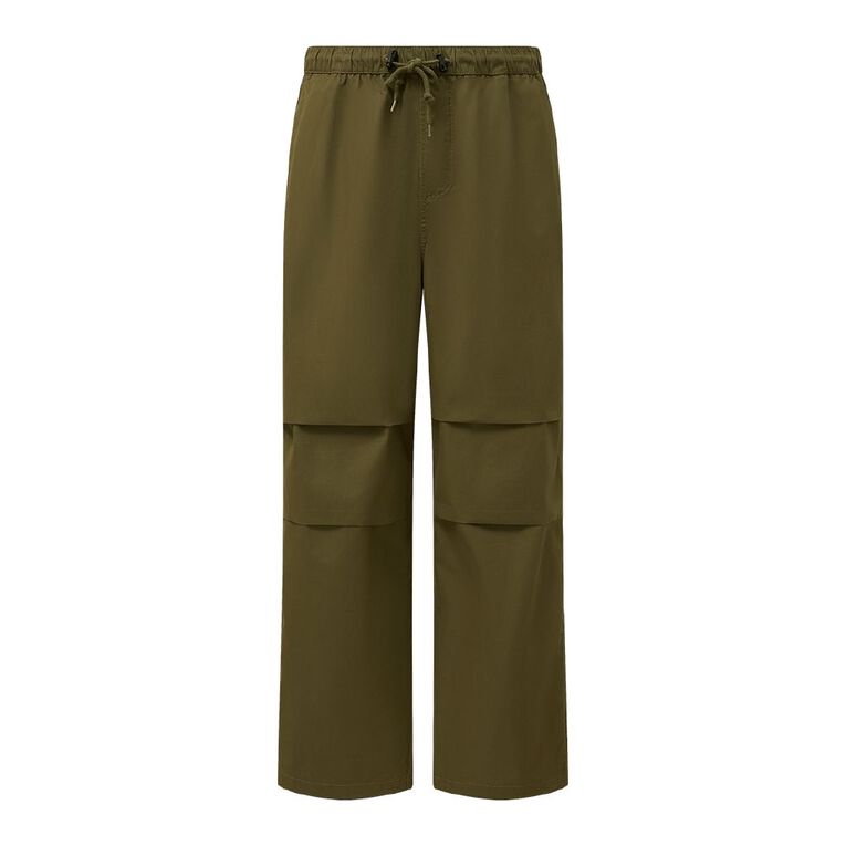 Garage Men's Wide Leg Cargo Pants, Green Dark, hi-res