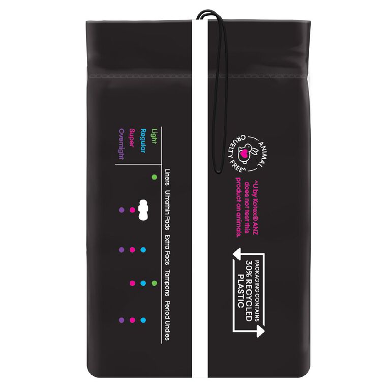 U By Kotex Ultra-thin Super Wings Pads 12 Pack, , hi-res
