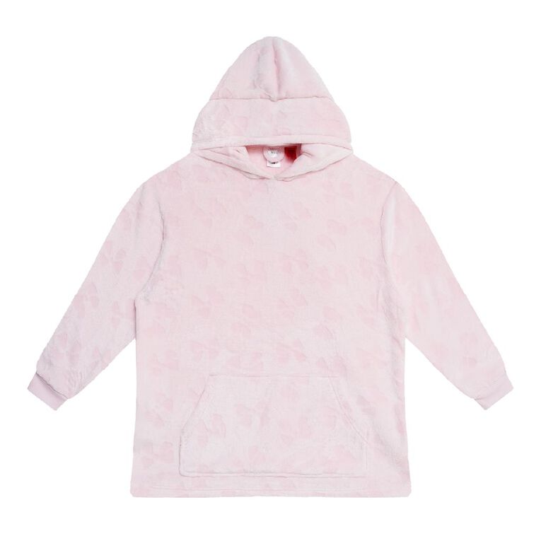 H&H Girls' Coral Fleece Hoodie, Pink Light, hi-res
