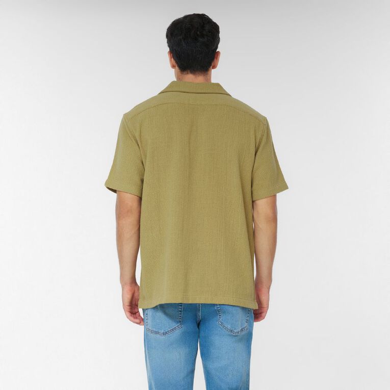 H&H Men's Textured Shirt, Brown Light, hi-res