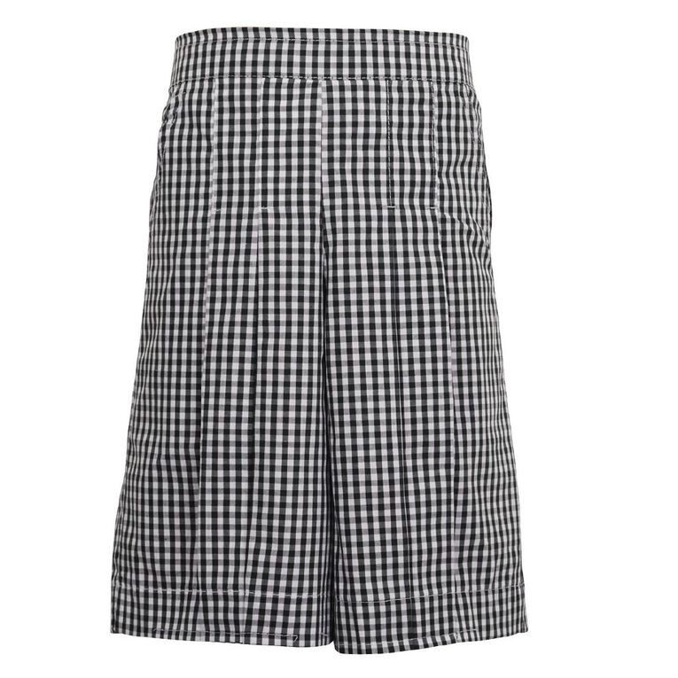 Schooltex Gingham Culottes, Bottle/White, hi-res