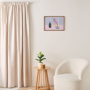 Living & Co Loft Curtains Natural 150-230cm Wide/160cm Drop