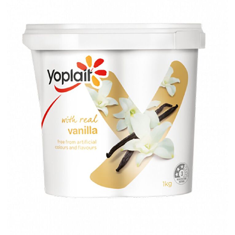 Yoplait Vanilla Yoghurt - 1kg, , hi-res