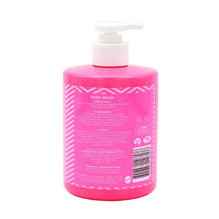 Barbie Body Wash Bubble Gum Scented 500ml, , hi-res