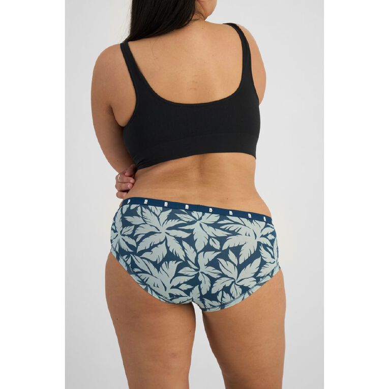 B FOR BONDS Women's Midi Briefs 2 Pack, Green Mid, hi-res