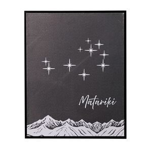 Living & Co Matariki Framed Canvas 40cm x 50cm