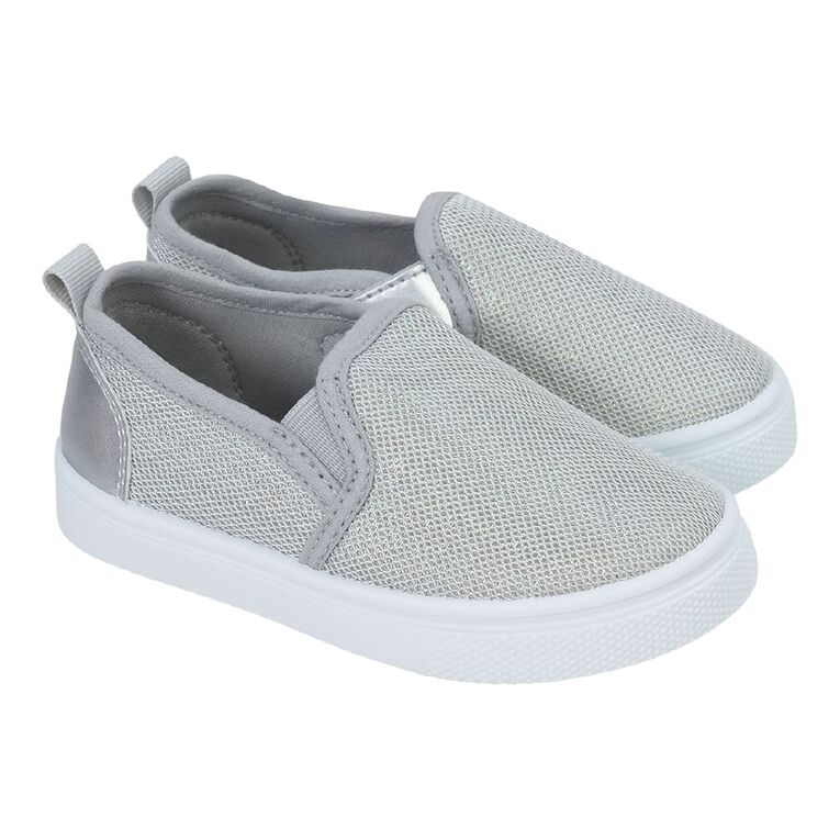 Young Original Junior Kids' Slip-on Shoes, Silver, hi-res
